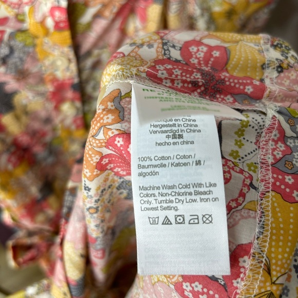 J. Crew Liberty Mauvy floral cottage puff sleeve button up midi dress - Picture 5 of 9